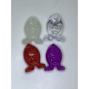Gogos Crazy Bones Lot Of 4 Eggy’s In Different Colors, Jelly & Solids 2289